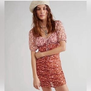 Free people Tessa ruched dress